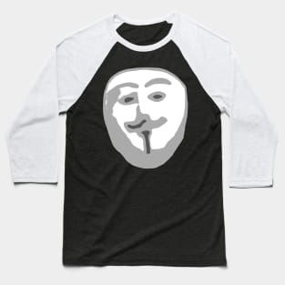 Anomalous - Scuffed Anonymous/Guy Fawkes Baseball T-Shirt